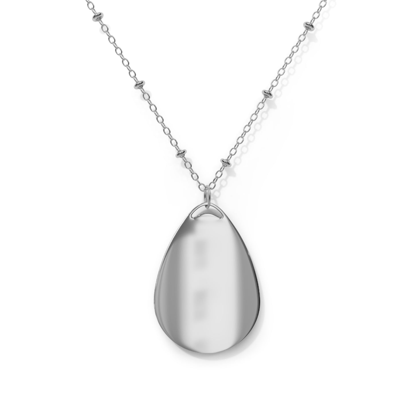 LOTUS Painting Oval Necklace