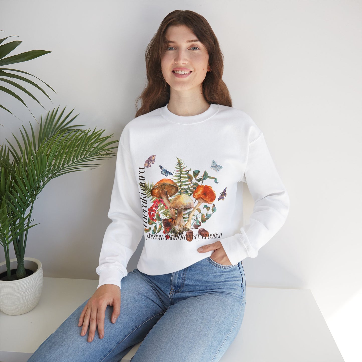 MERAKI AURA MUSHROOM Unisex Crewneck Sweatshirt