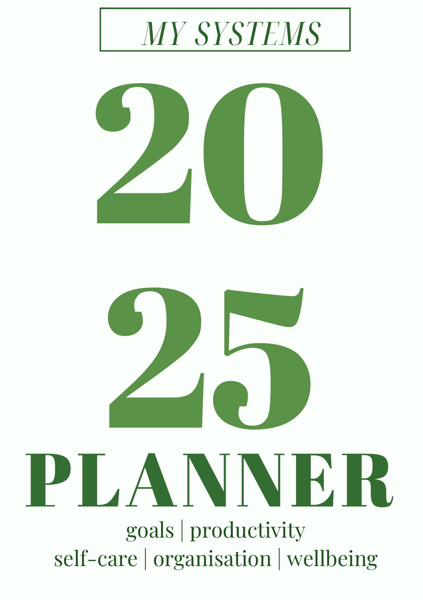 DIGITAL 2025 Planner