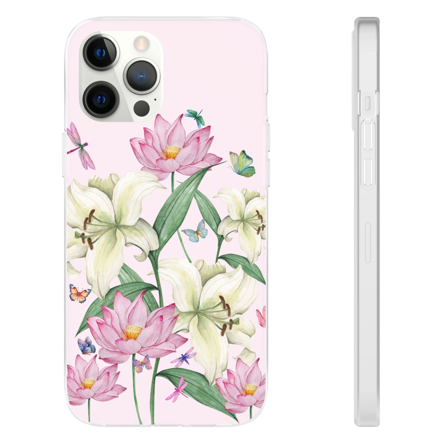 FLORAL Lilies Pink Flexi Cases