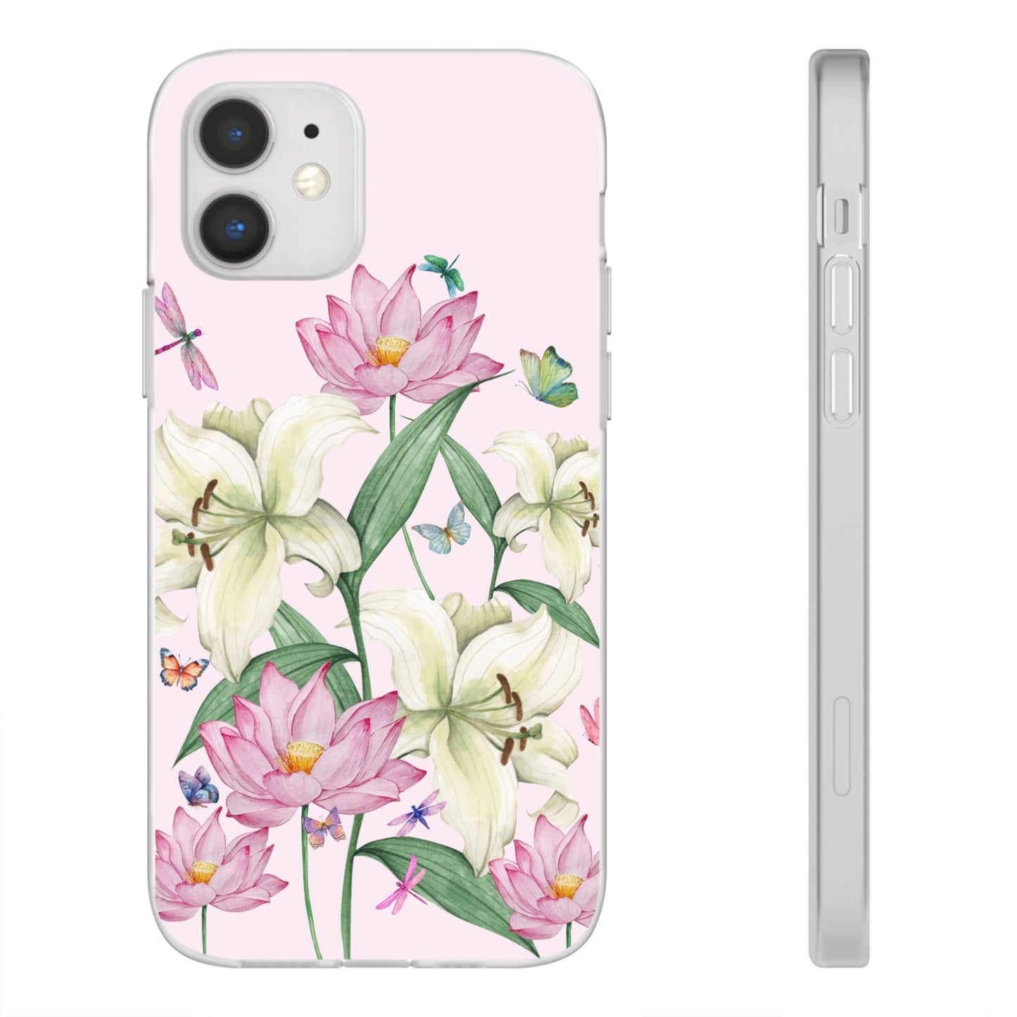 FLORAL Lilies Pink Flexi Cases