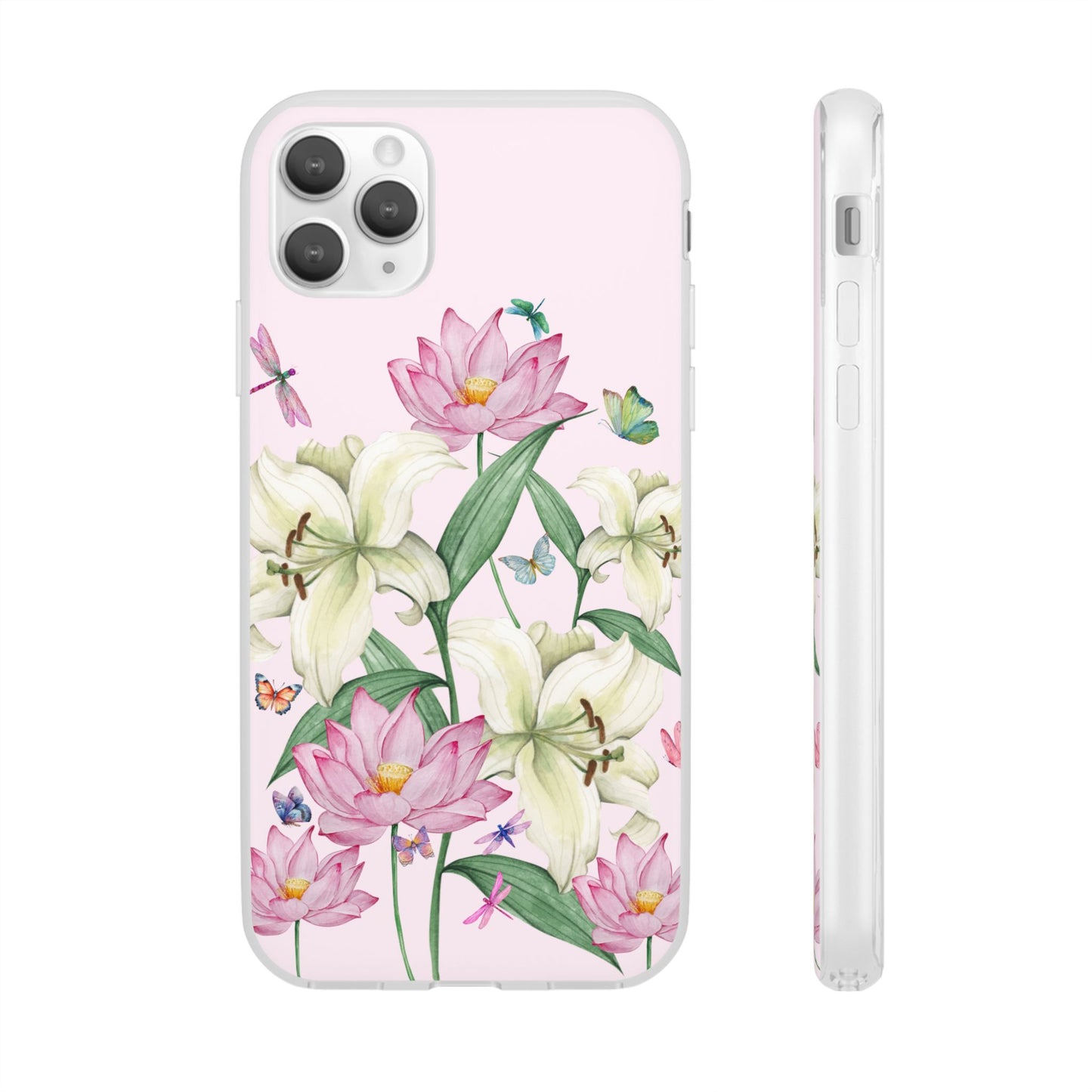 FLORAL Lilies Pink Flexi Cases