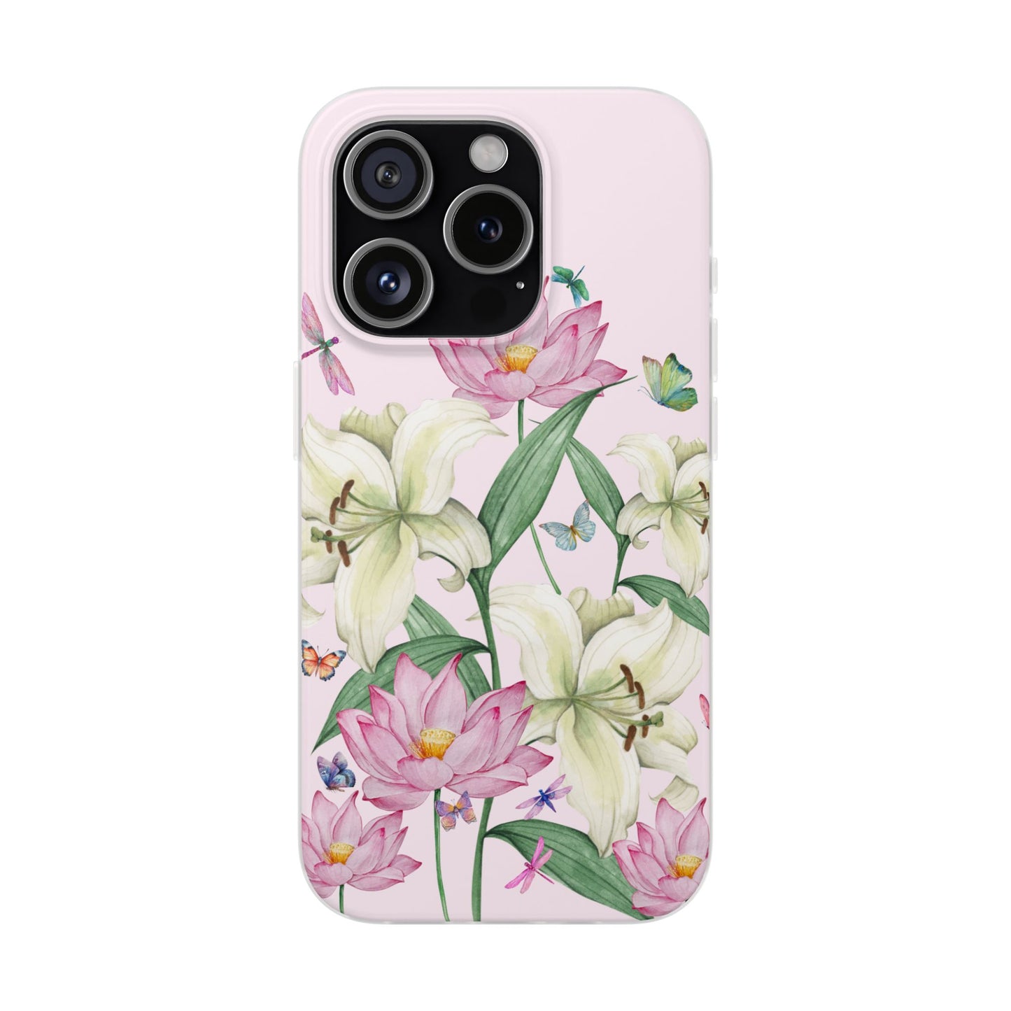 FLORAL Lilies Pink Flexi Cases