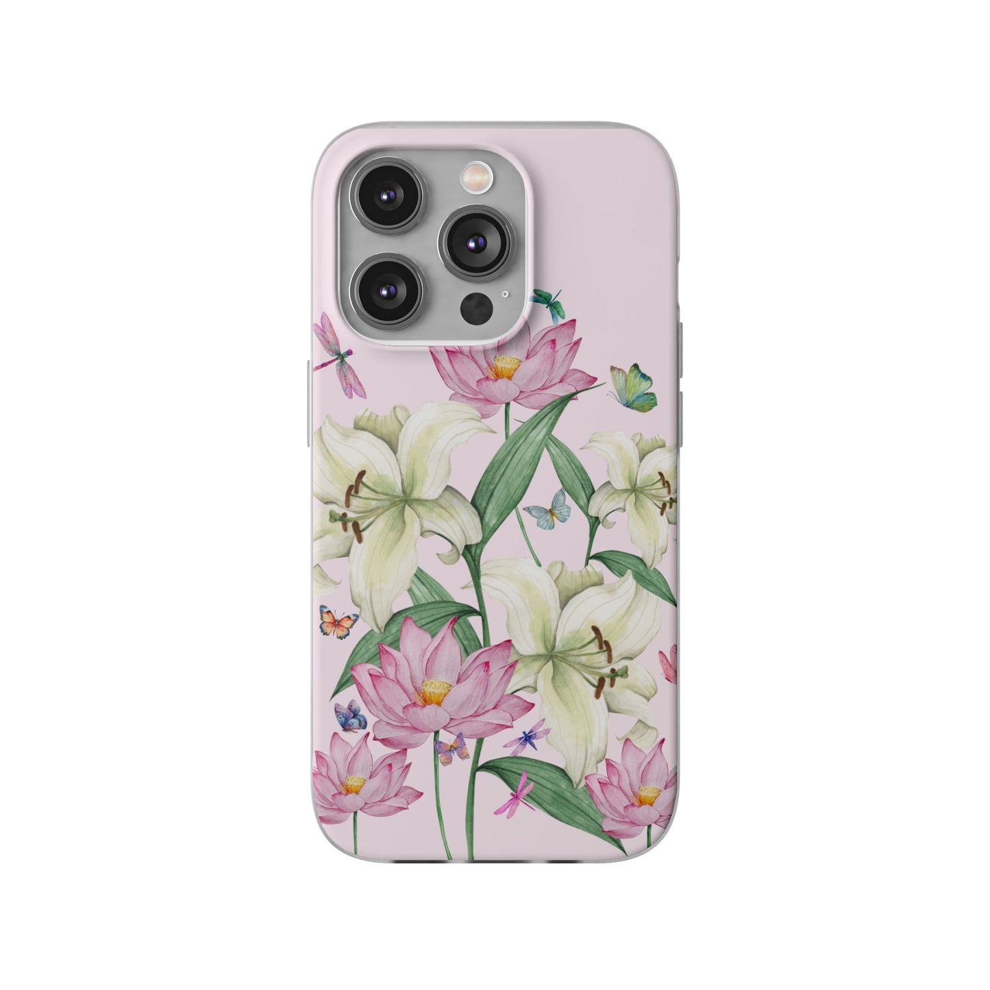 FLORAL Lilies Pink Flexi Cases