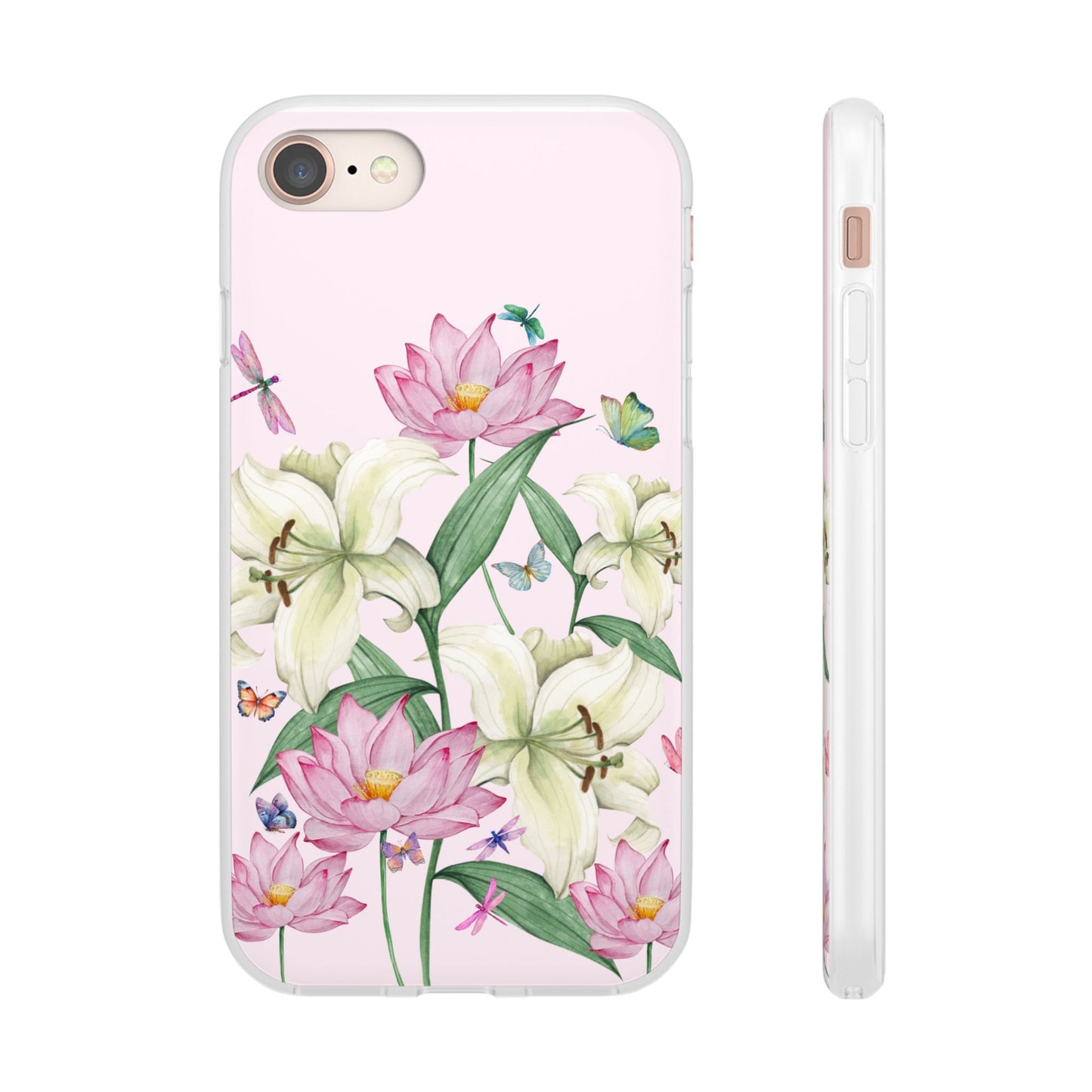 FLORAL Lilies Pink Flexi Cases