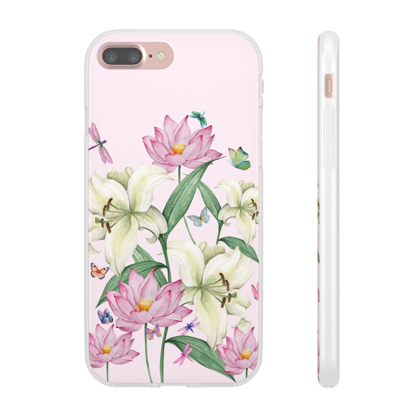 FLORAL Lilies Pink Flexi Cases