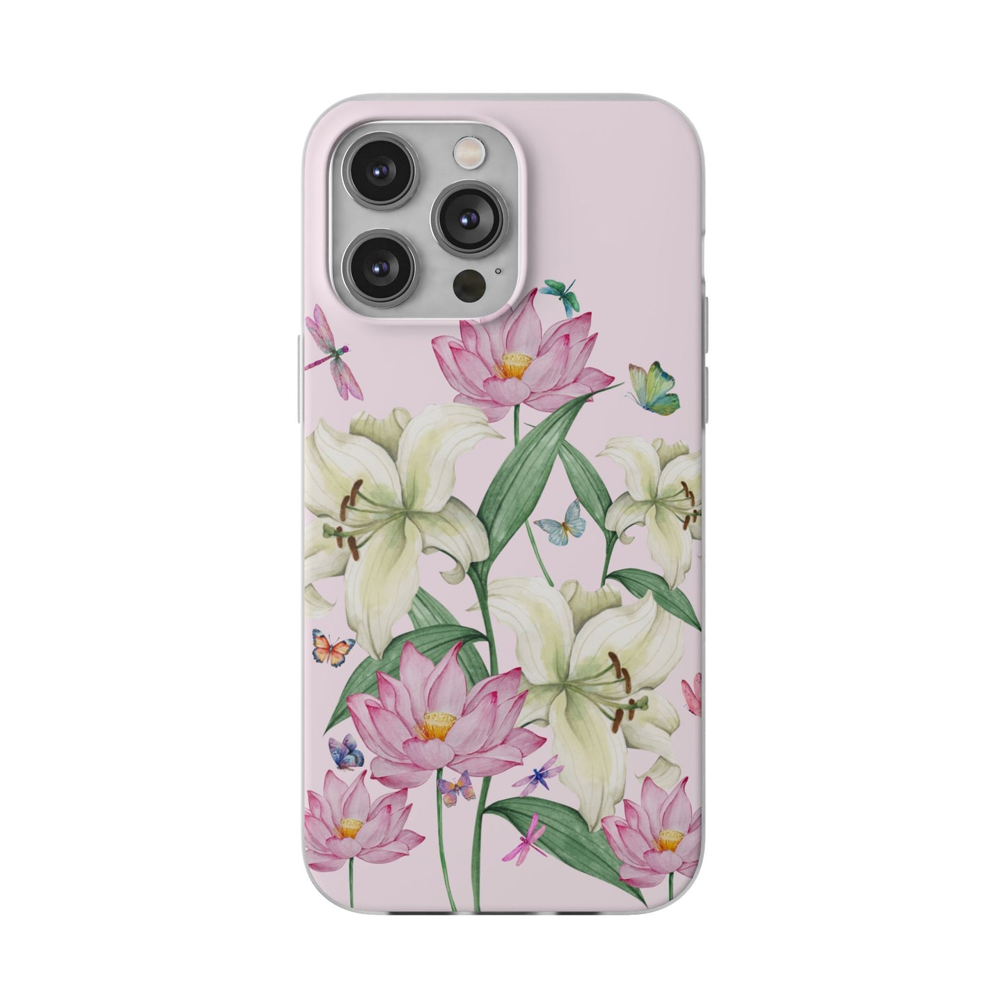 FLORAL Lilies Pink Flexi Cases