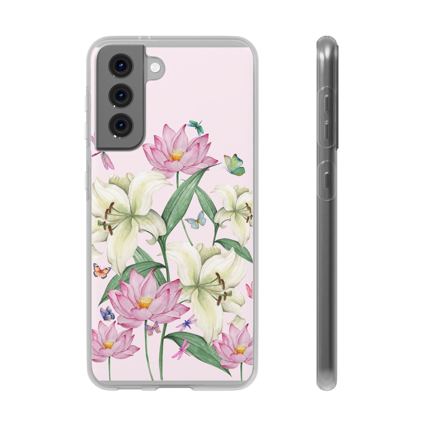 FLORAL Lilies Pink Flexi Cases