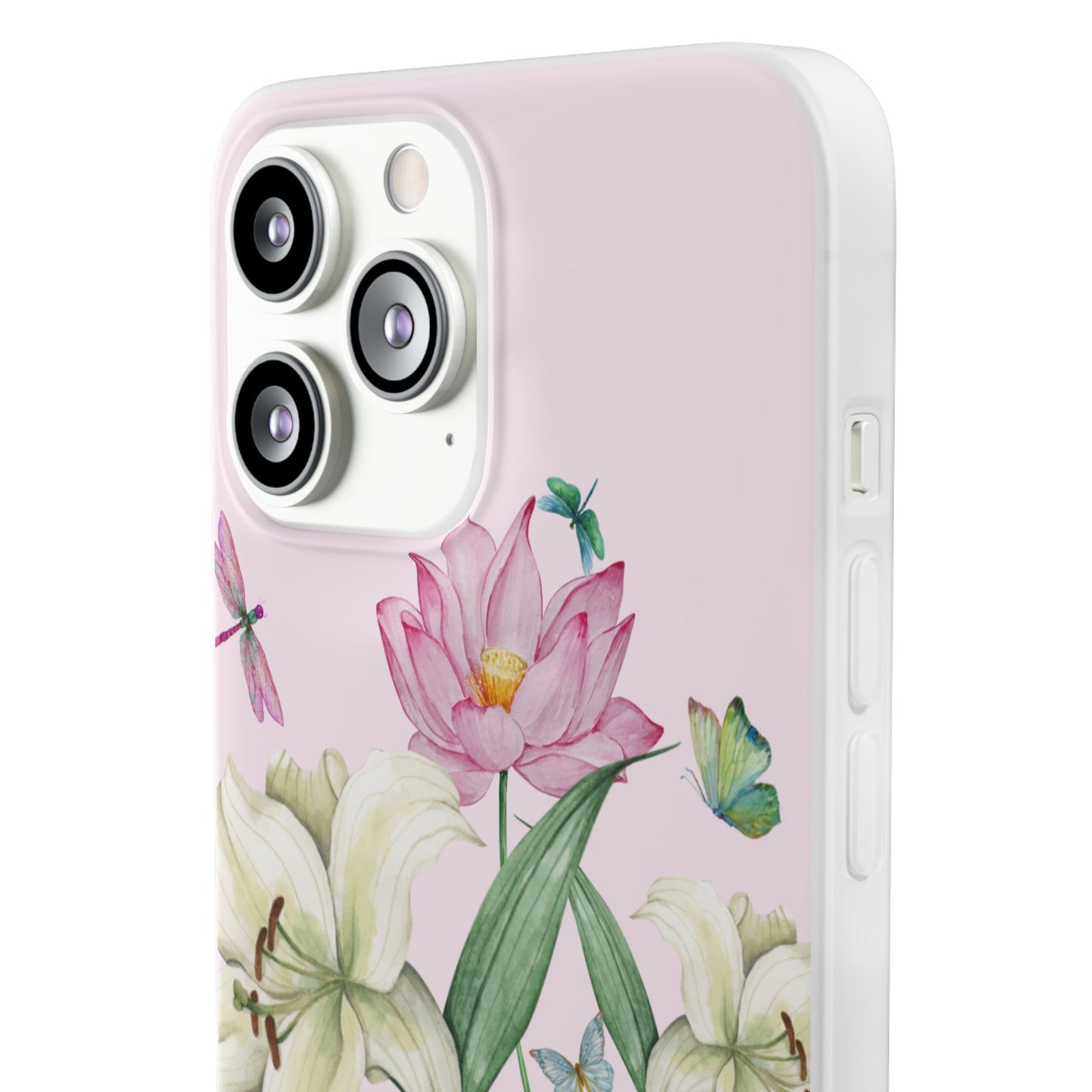 FLORAL Lilies Pink Flexi Cases