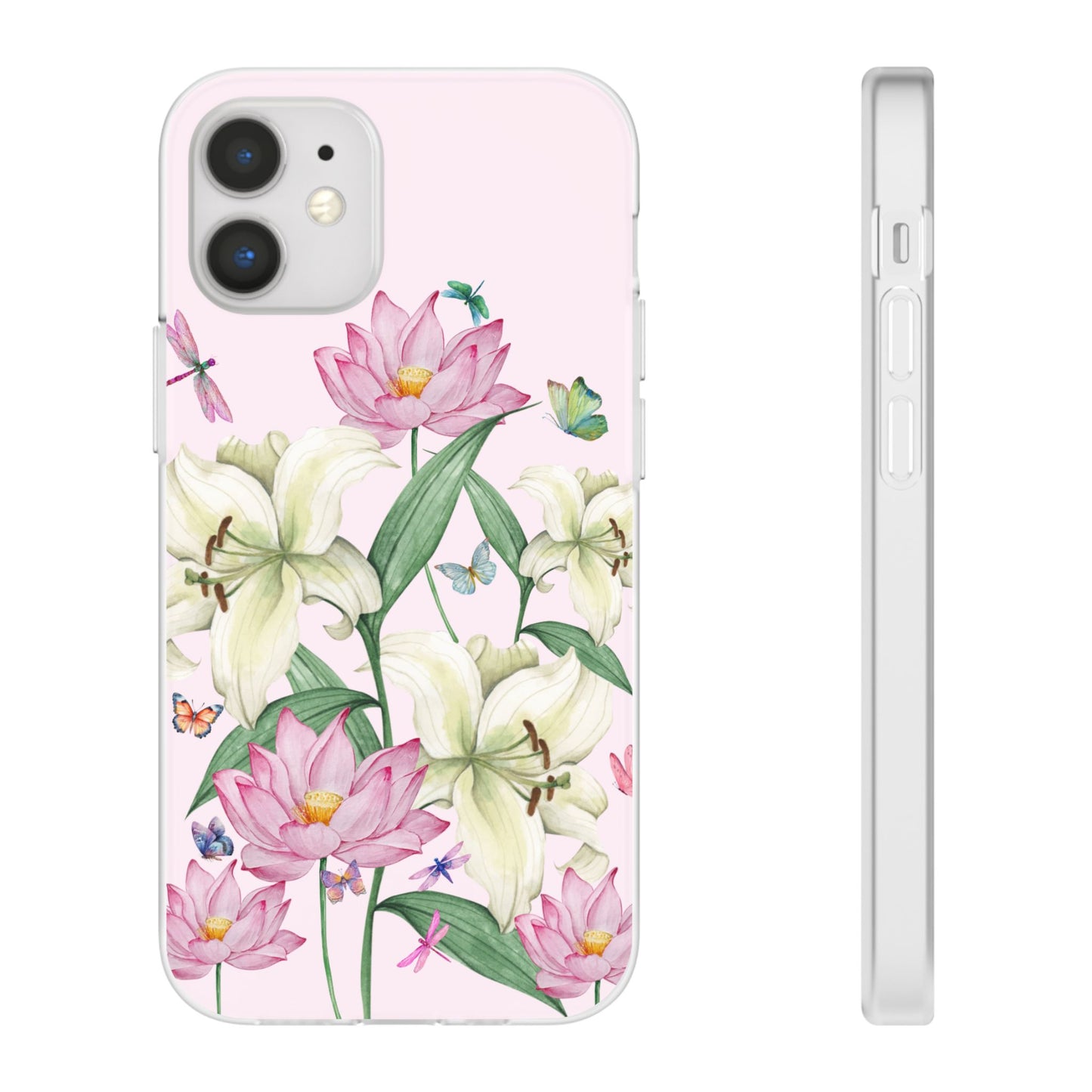 FLORAL Lilies Pink Flexi Cases