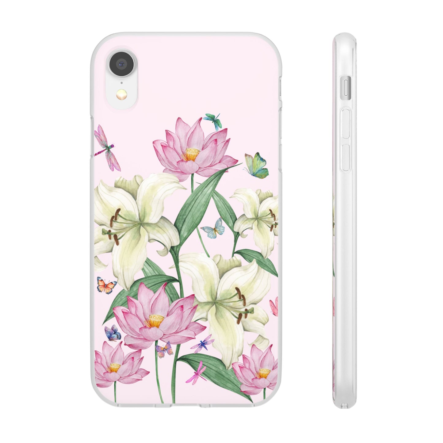 FLORAL Lilies Pink Flexi Cases