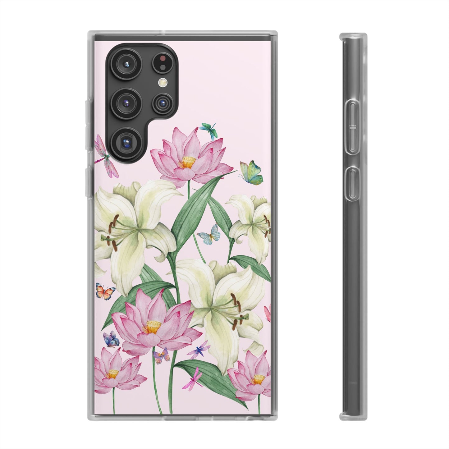 FLORAL Lilies Pink Flexi Cases