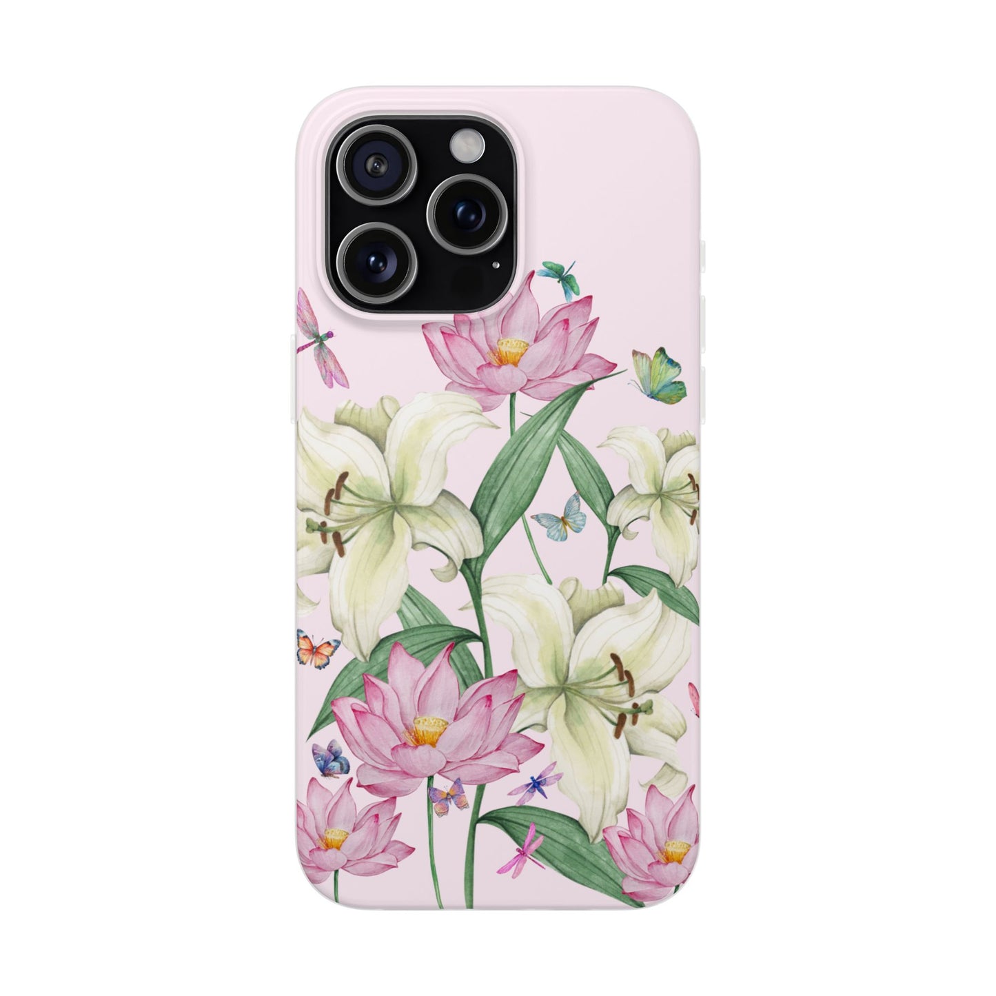 FLORAL Lilies Pink Flexi Cases