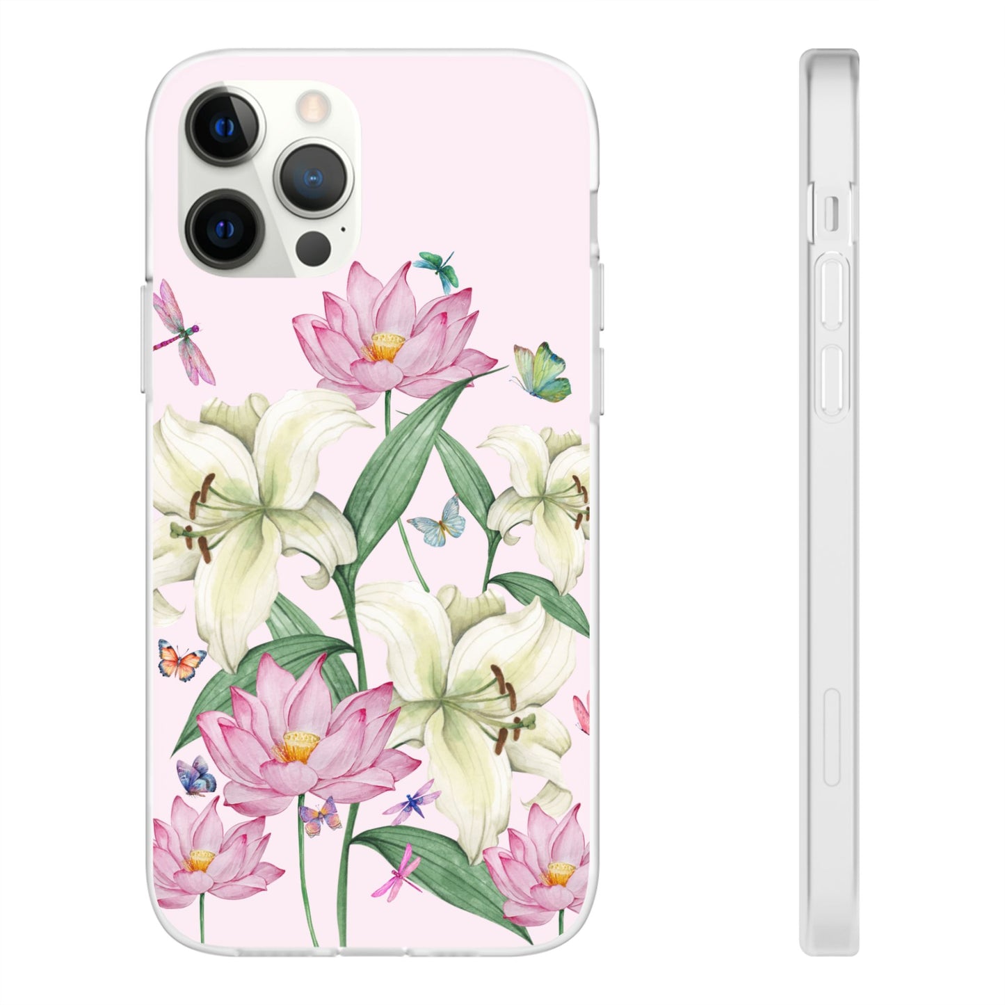 FLORAL Lilies Pink Flexi Cases