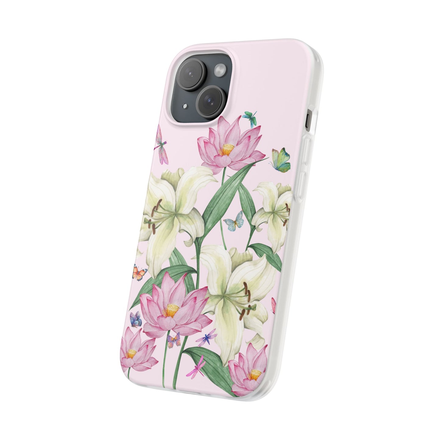 FLORAL Lilies Pink Flexi Cases