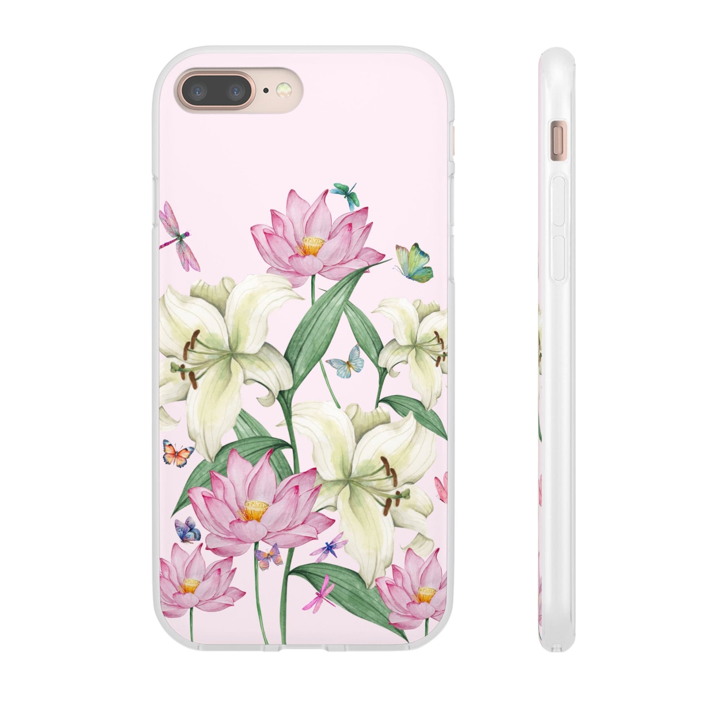 FLORAL Lilies Pink Flexi Cases