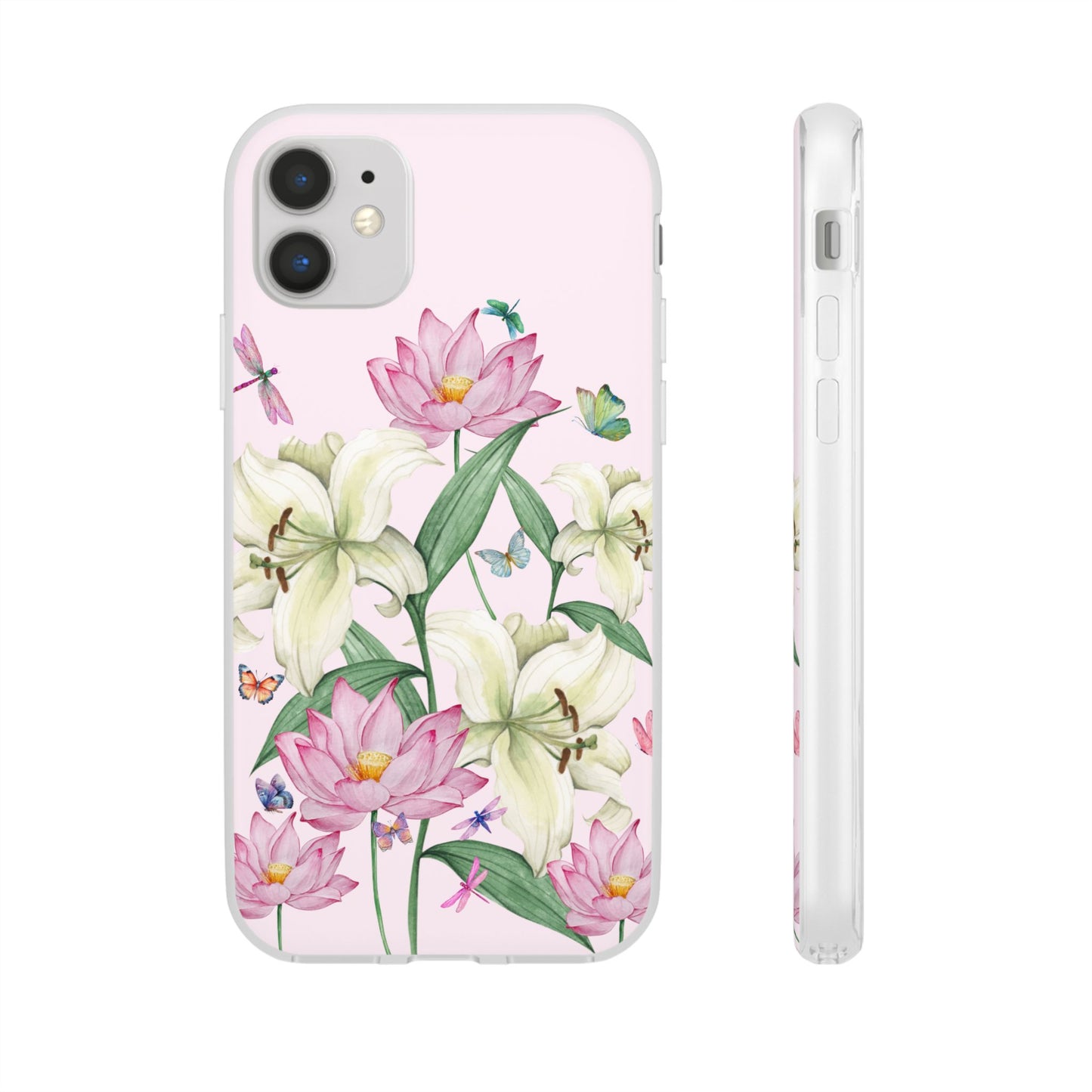 FLORAL Lilies Pink Flexi Cases