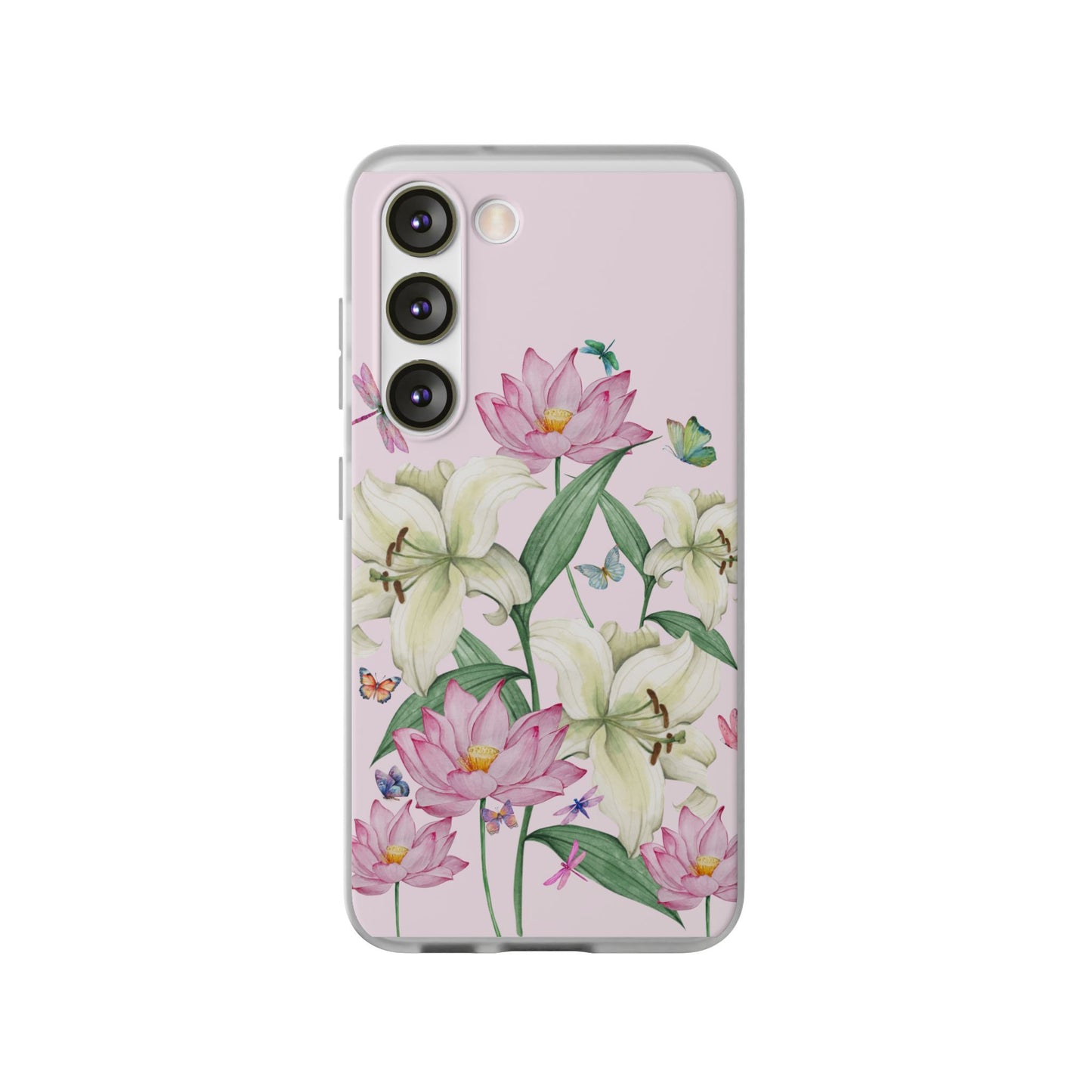 FLORAL Lilies Pink Flexi Cases