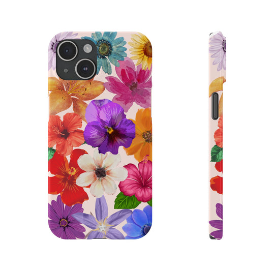 Floral Colourful Slim Phone Case