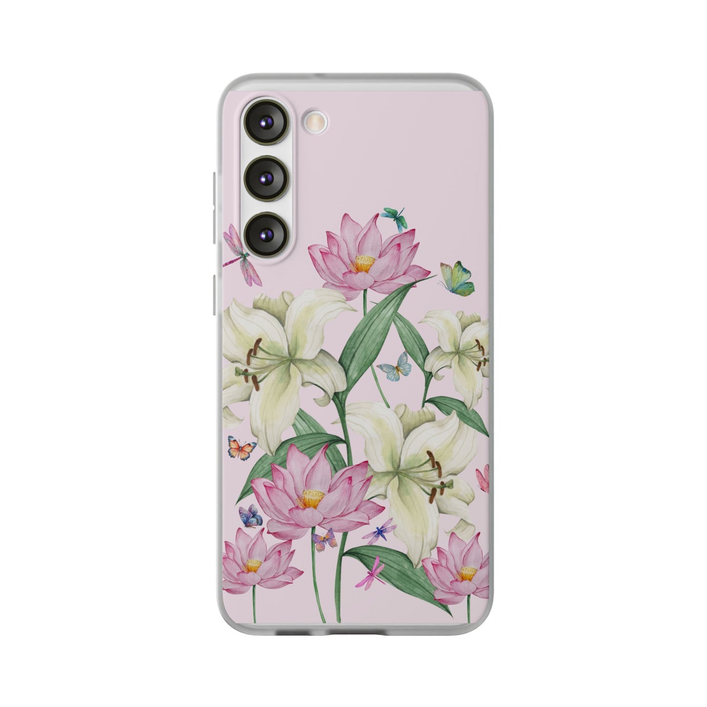 FLORAL Lilies Pink Flexi Cases