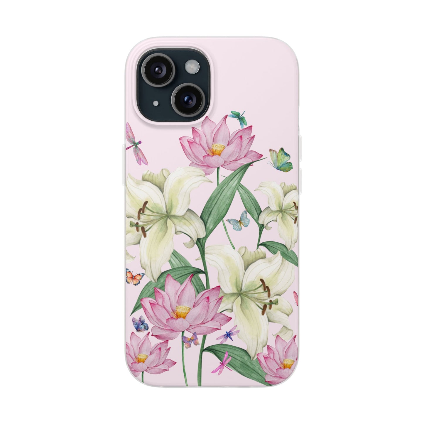 FLORAL Lilies Pink Flexi Cases