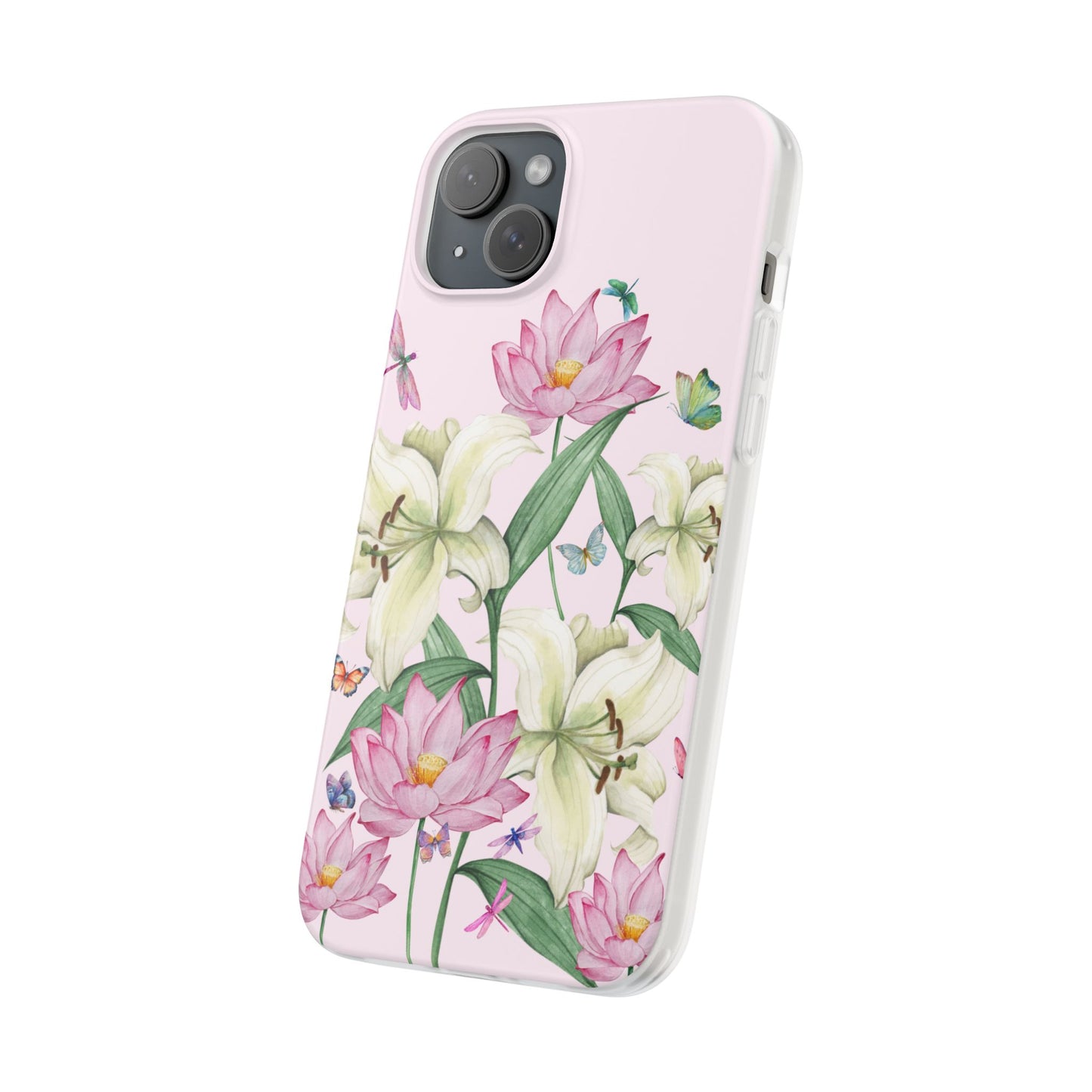 FLORAL Lilies Pink Flexi Cases