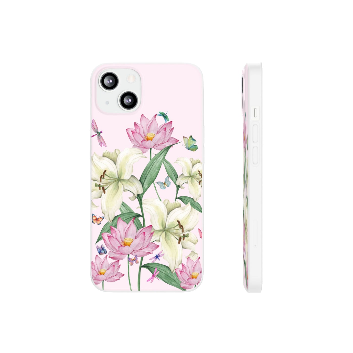 FLORAL Lilies Pink Flexi Cases