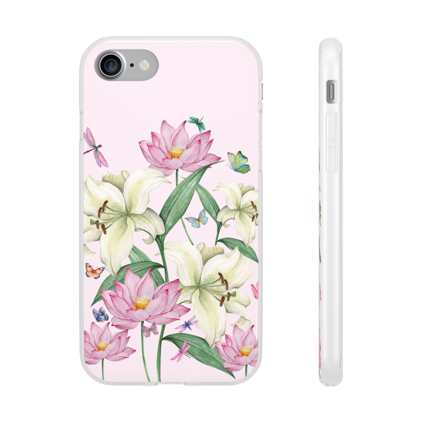 FLORAL Lilies Pink Flexi Cases