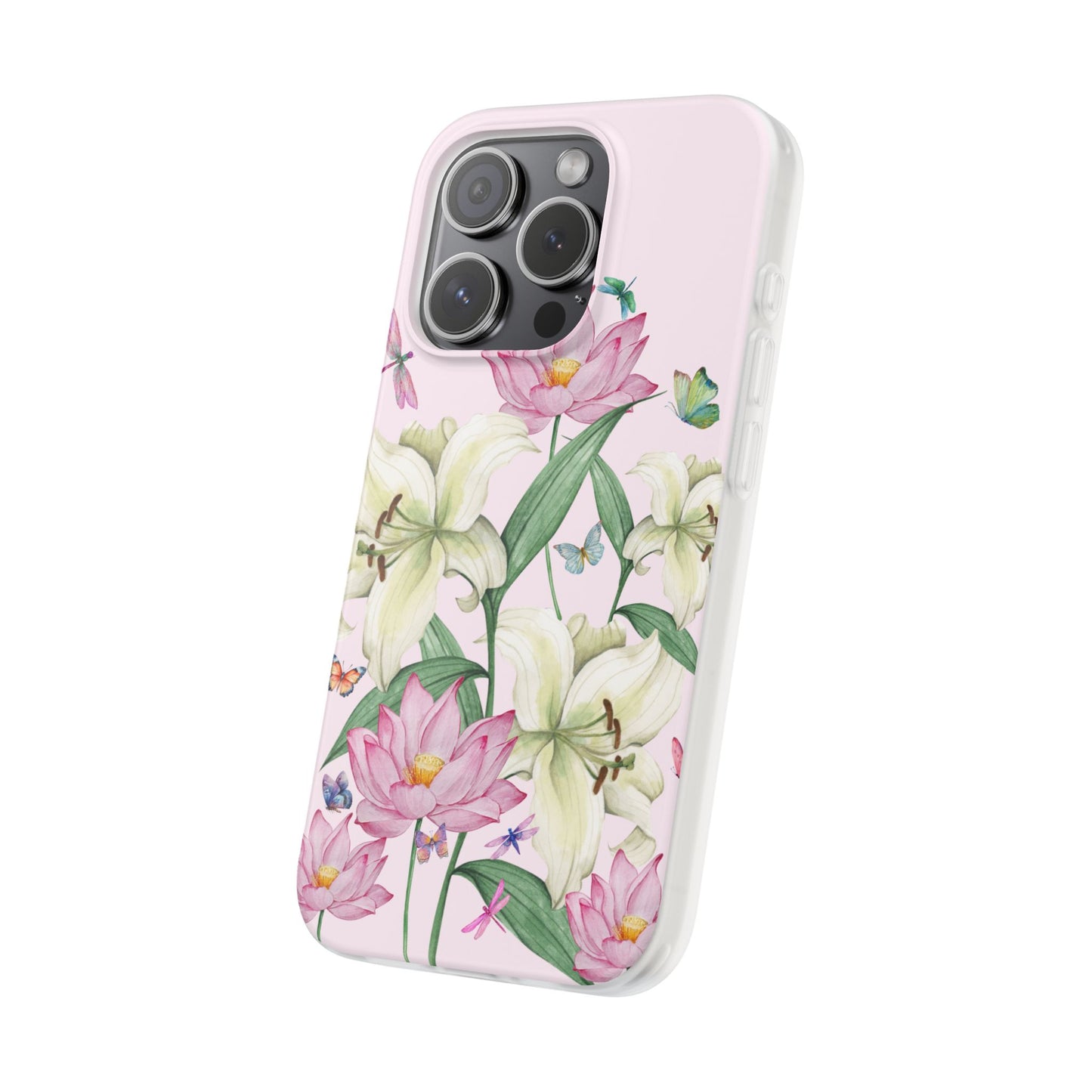 FLORAL Lilies Pink Flexi Cases