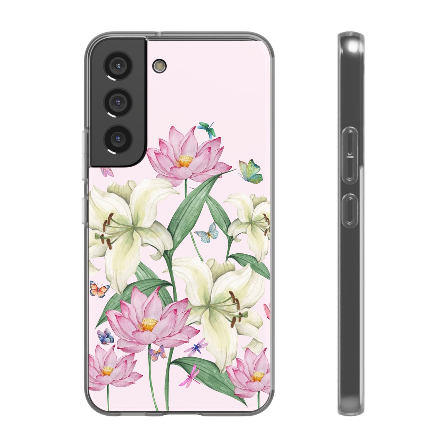 FLORAL Lilies Pink Flexi Cases