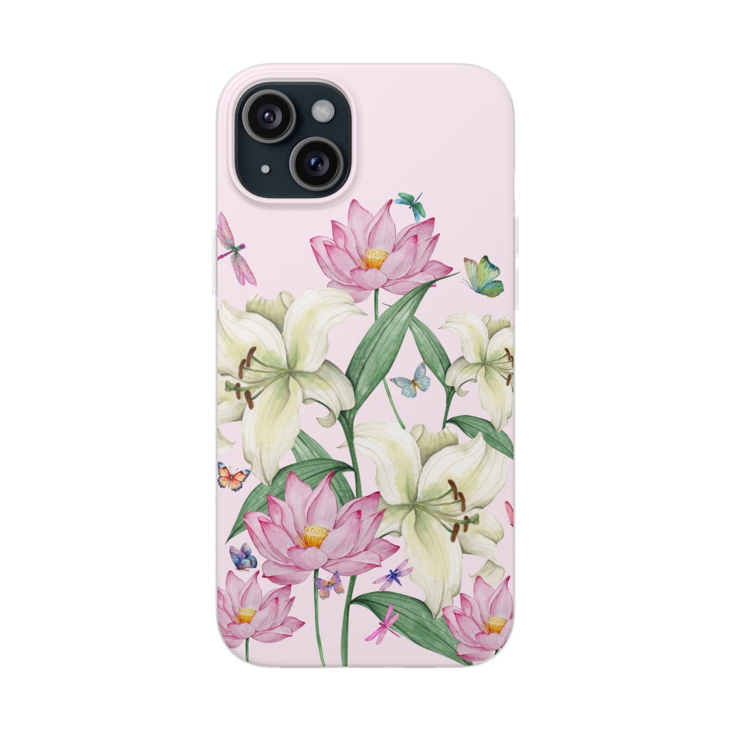 FLORAL Lilies Pink Flexi Cases