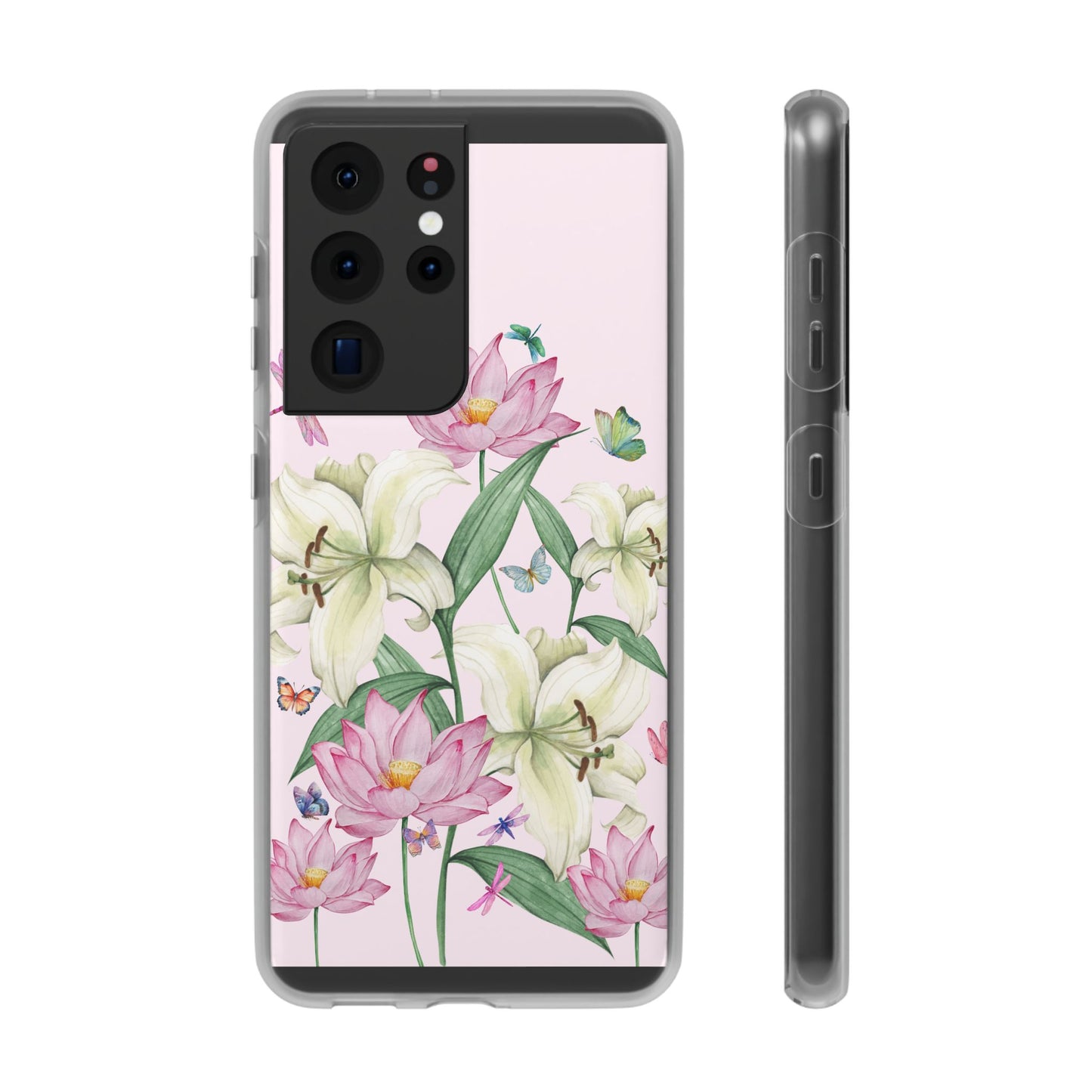 FLORAL Lilies Pink Flexi Cases