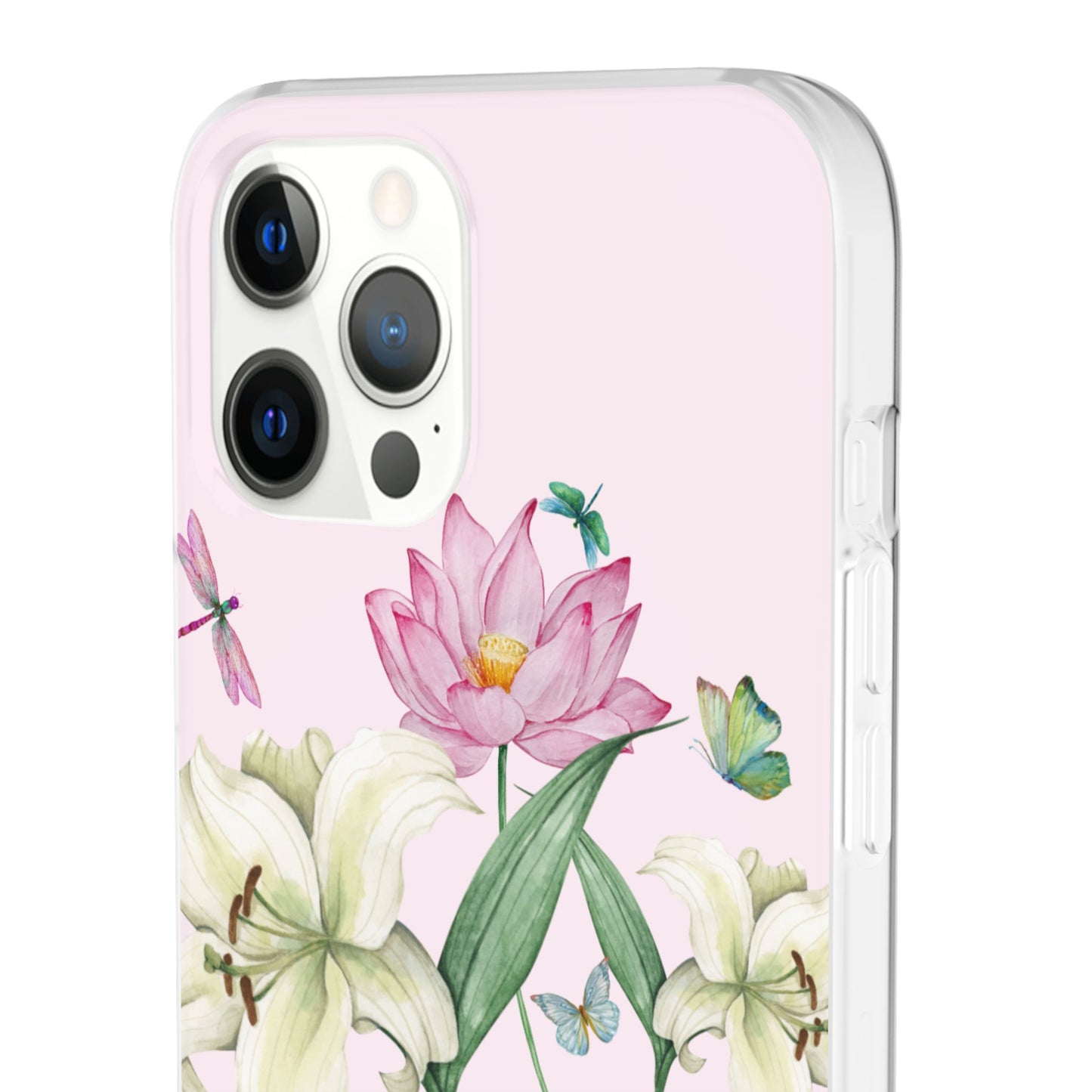 FLORAL Lilies Pink Flexi Cases