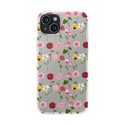 Floral Clear Flexi Phone Case