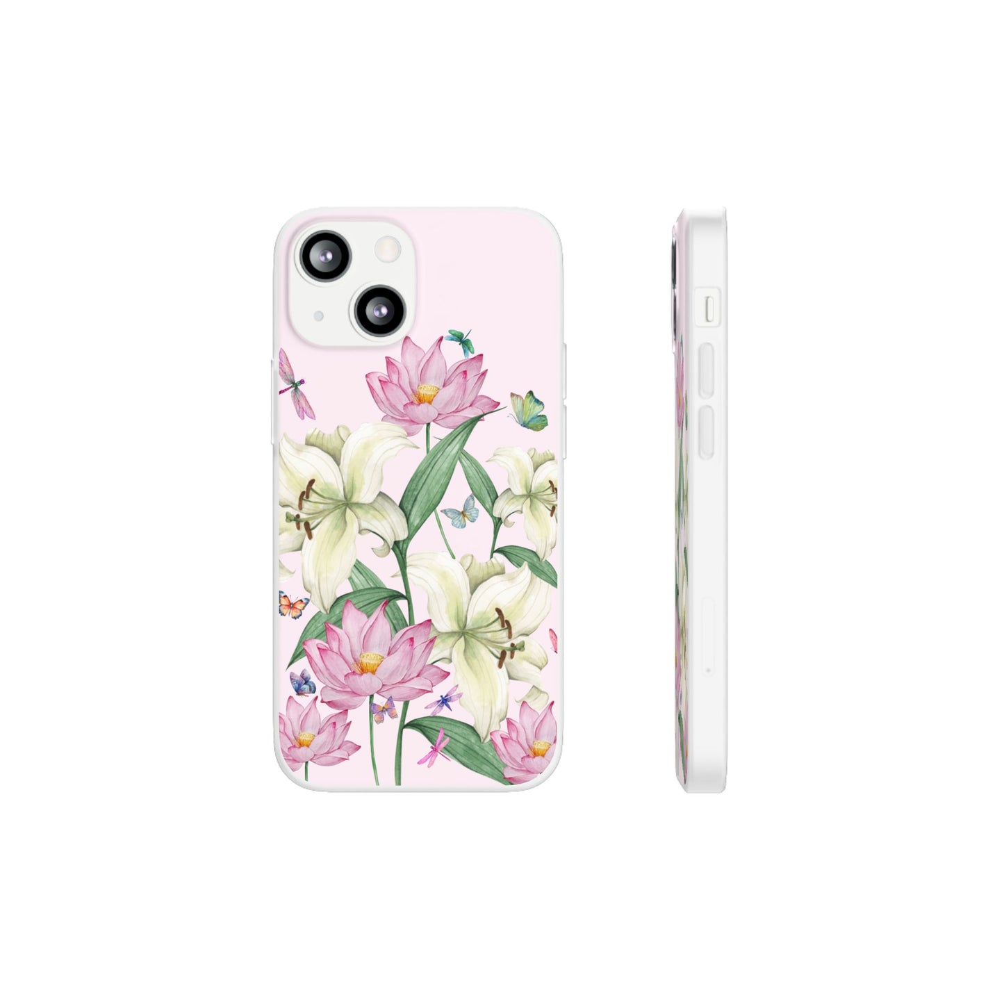 FLORAL Lilies Pink Flexi Cases