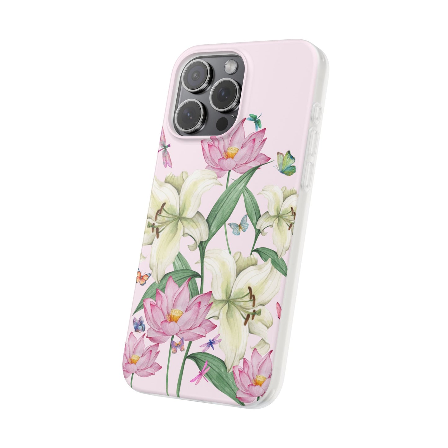 FLORAL Lilies Pink Flexi Cases