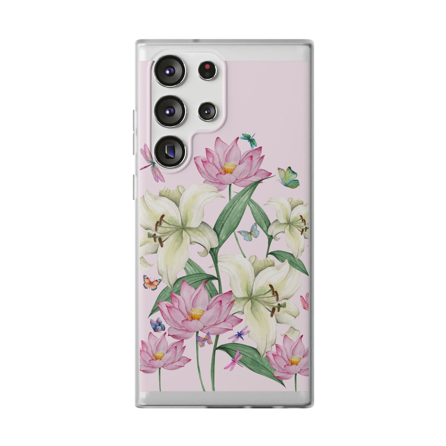 FLORAL Lilies Pink Flexi Cases