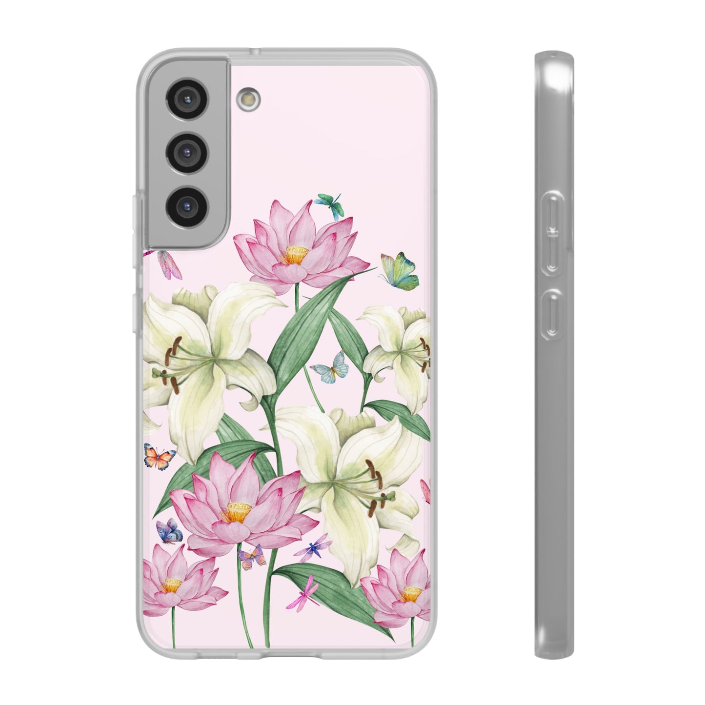 FLORAL Lilies Pink Flexi Cases