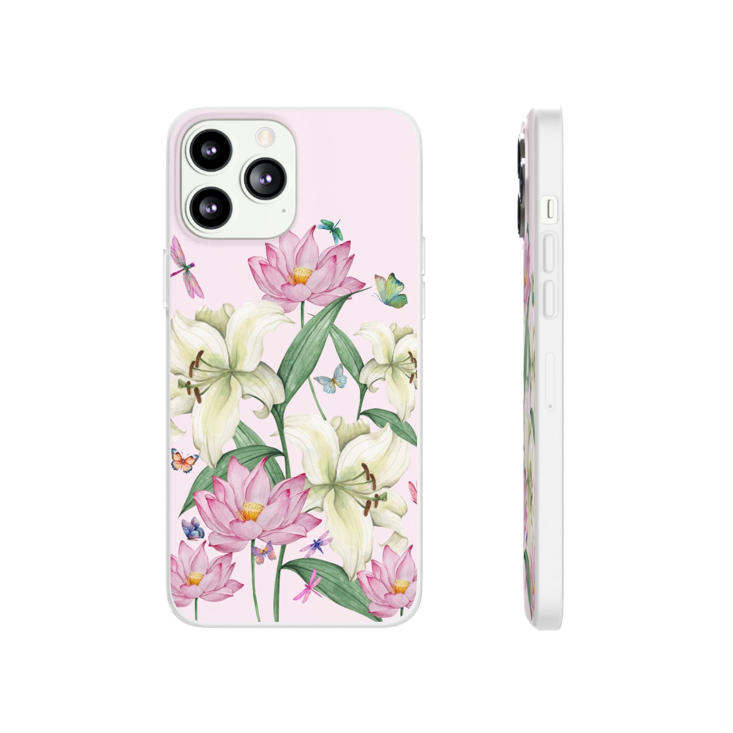 FLORAL Lilies Pink Flexi Cases