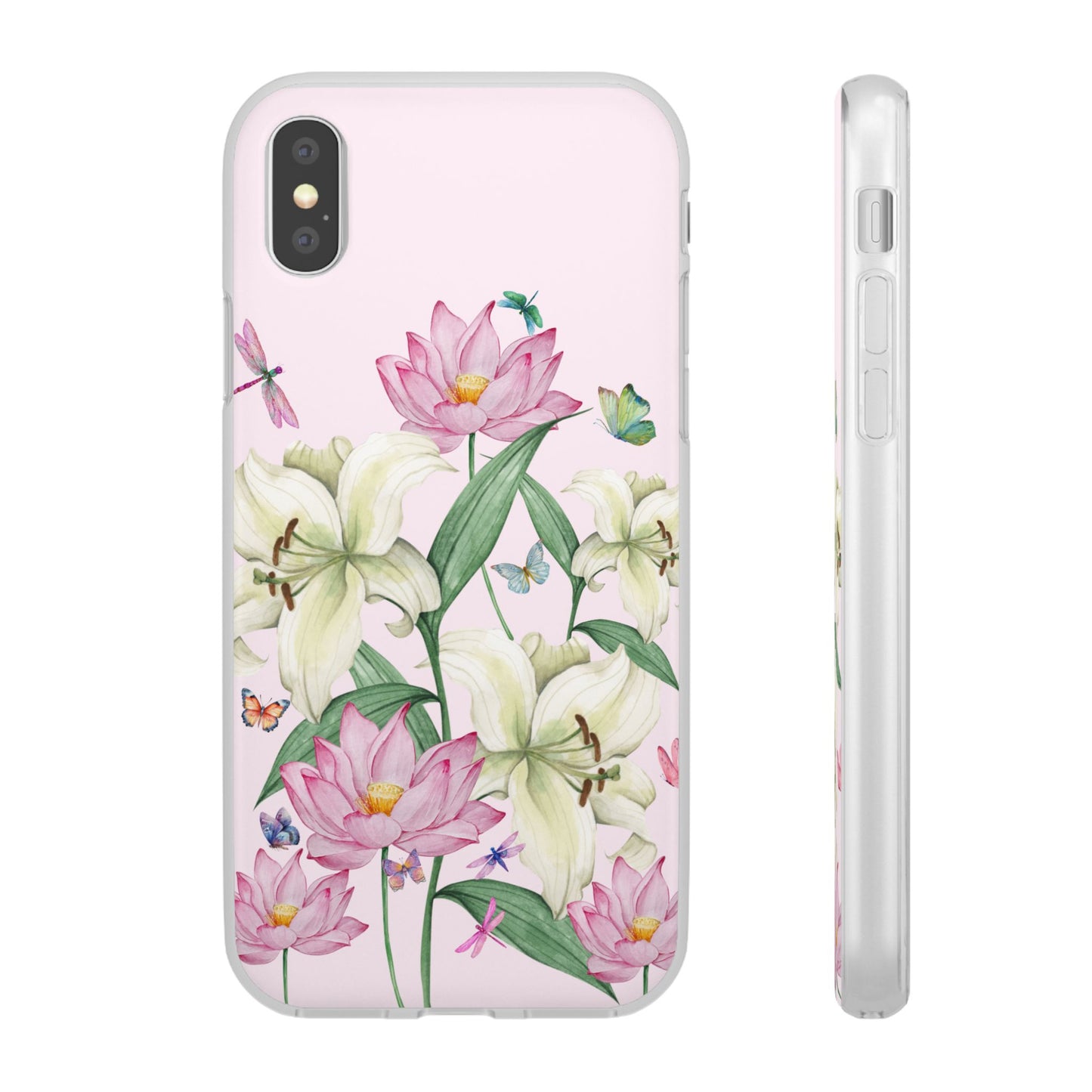 FLORAL Lilies Pink Flexi Cases