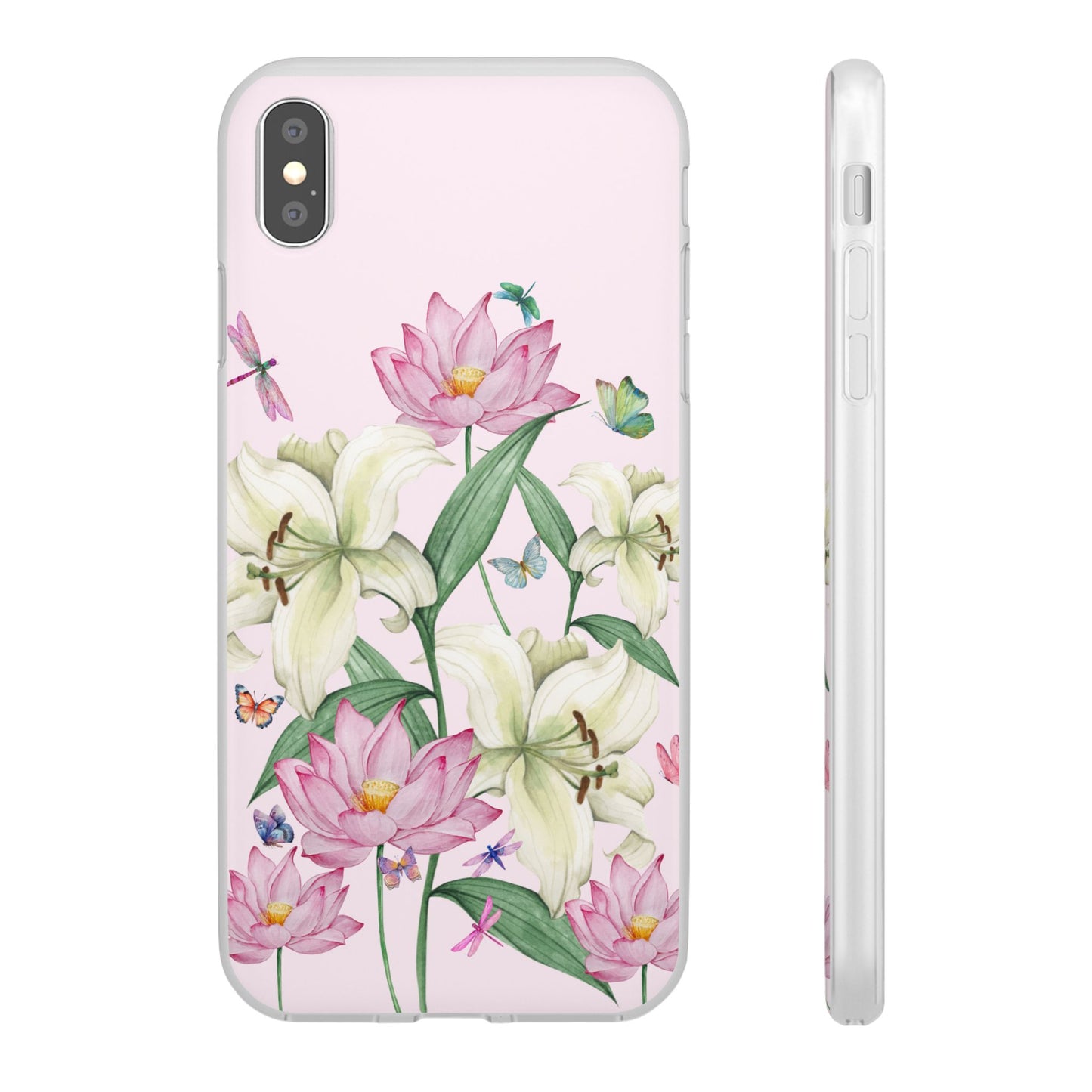 FLORAL Lilies Pink Flexi Cases