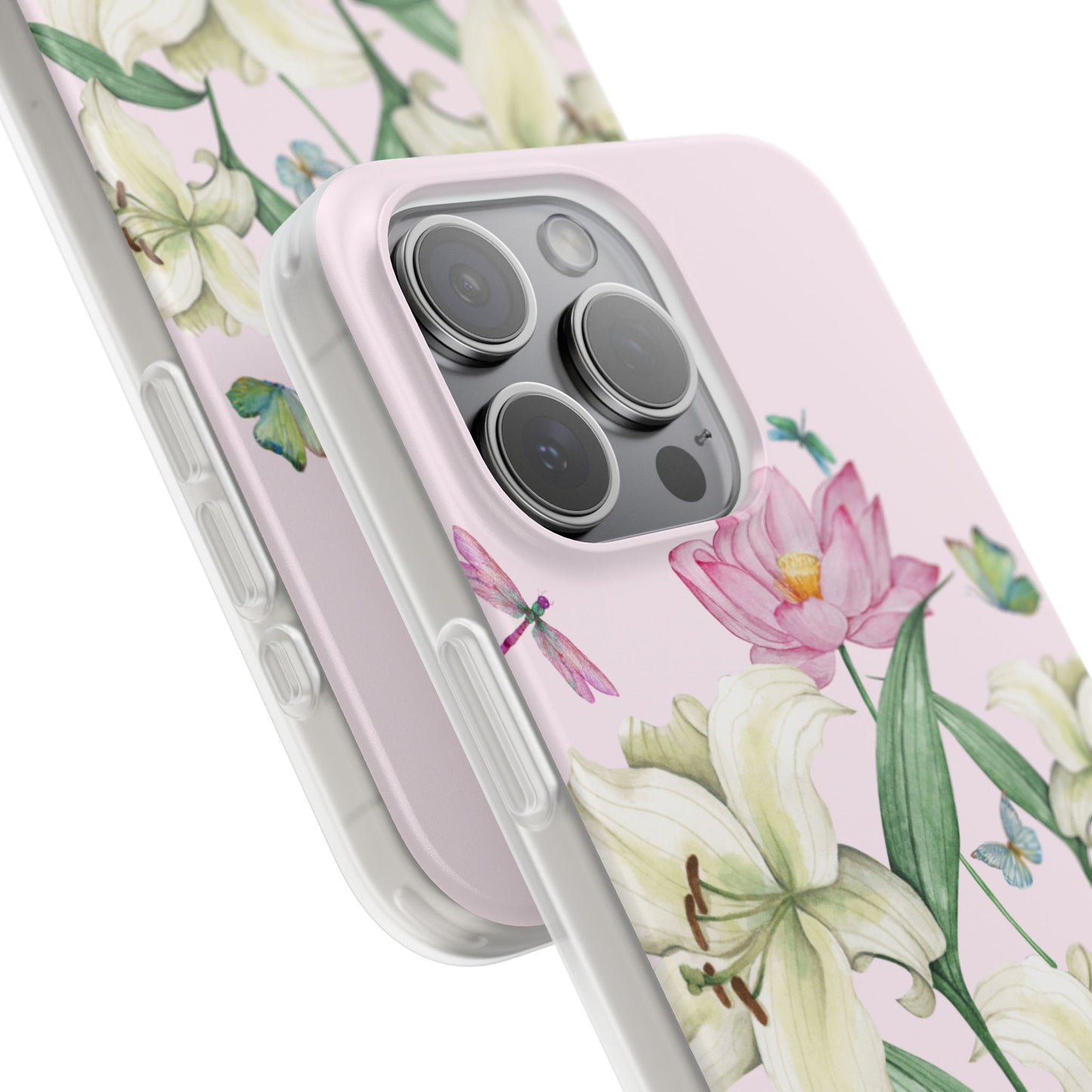 FLORAL Lilies Pink Flexi Cases